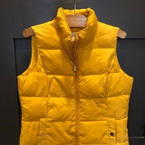 Yellow puffy vest